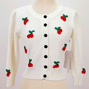 🍒 NWT Cherry Ye Mak Sweater/Cartigan